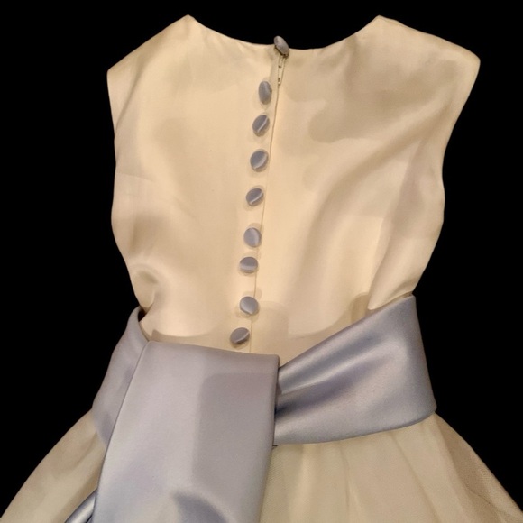 SOMETHING BLUE FLOWER GIRL DRESS SIZE 4 TODDLER - Picture 3 of 5